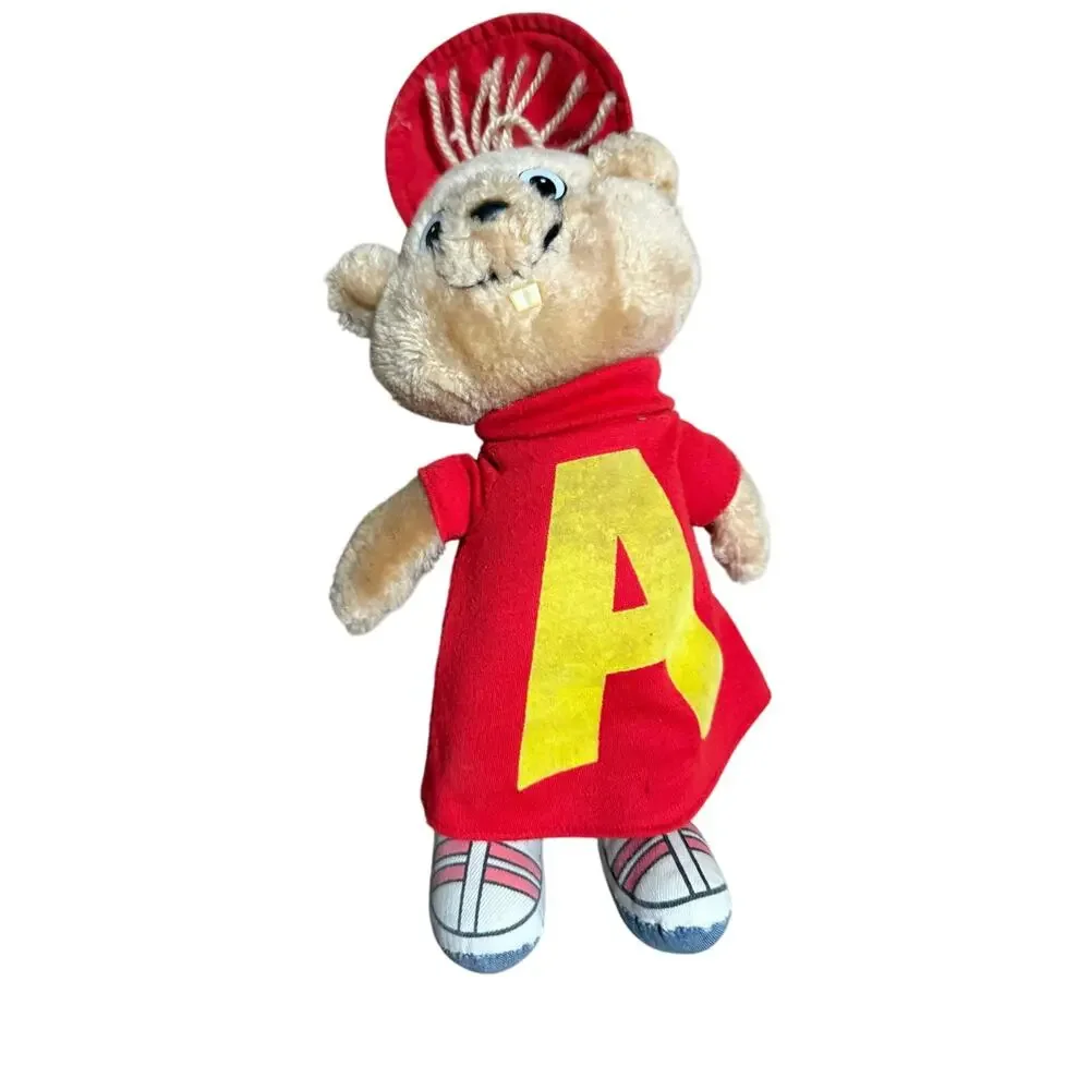 Vintage 1983 Alvin & The Chipmunks Plush Doll Set Alvin Simon Theodore CBS